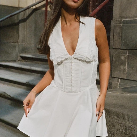 Princess Polly Dresses & Skirts - NWT Princess Polly Haworth White Mini Dress US 8